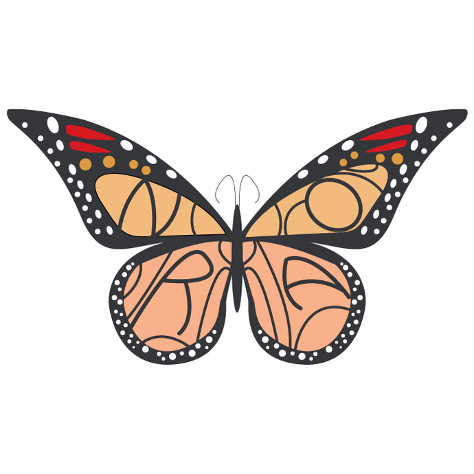 Monarch Heart Events logo butterfly